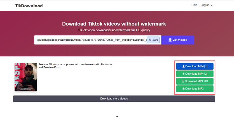 bulk download tiktok videos